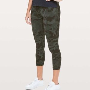 Lululemon Align Crop Green Camo